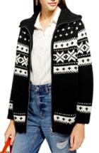 Women's Topshop Fair Isle Cardigan