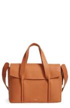Skagen Beatrix Leather Satchel - Beige