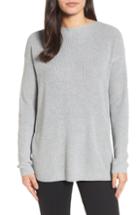Women's Halogen Twist Back Sweater, Size - Grey