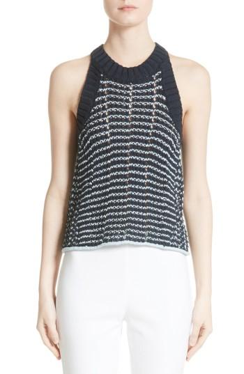 Women's Rag & Bone Daniela Cotton Blend Tank - Blue