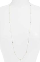 Women's Nordstrom Semiprecious Stone & Crystal Station Necklace