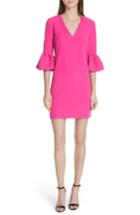 Women's Milly Mandy Ruffle Cuff Shift Dress - Pink