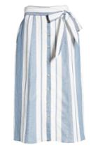 Women's Wayf Stripe Midi Skirt - Blue