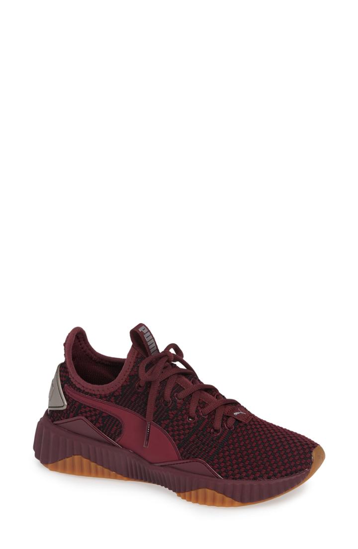 Women's Puma Defy Luxe Sneaker .5 M - Burgundy
