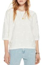 Women's Scotch & Soda Tonal Embroidered Sweatshirt - White