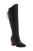 Women's Lucky Brand Pembe Asymmetrical Boot .5 M - Black