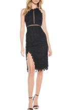Women's Oscar De La Renta Windowpane Popover Sheath Dress