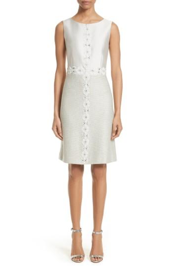 Women's St. John Collection Jasmine Embellished A-line Dress