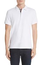 Men's Burberry London Bedford Abown Pique Polo - White