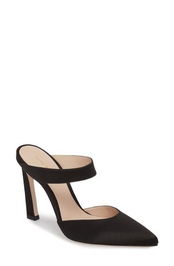 Women's Stuart Weitzman Event Pointy Toe Pump M - Black