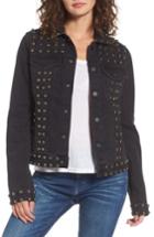 Women's Juicy Couture Studded Denim Jacket - Black