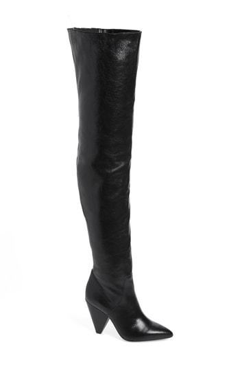 Women's Kenneth Cole New York Galway Thigh High Boot M - Black