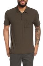 Men's Vince Slim Fit Stripe Polo Shirt - Black