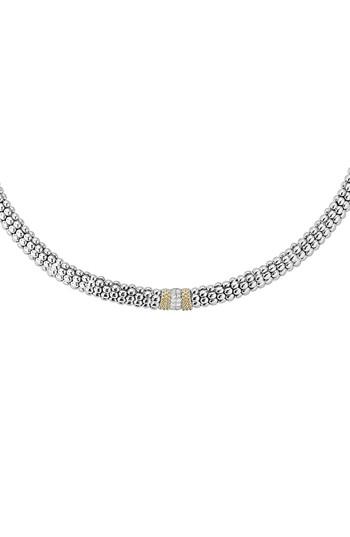 Women's Lagos Diamond Lux Station Collar Necklace