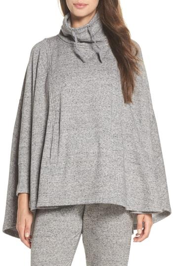 Women's Ugg Pichot Turtleneck Poncho /small - Grey