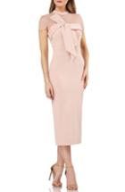Women's Js Collections Stretch Crepe Midi Dress - Pink