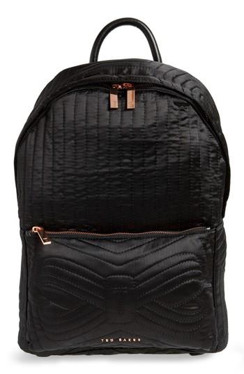 Ted Baker London Akija Quilted Bow Backpack - Black