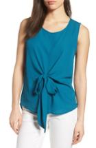 Women's Pleione Convertible Tie Tank Top - Blue/green
