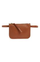 Women's Madewell The Simple Pouch Leather Belt Bag - English Saddle