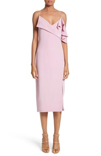 Women's Cushnie Et Ochs Asymmetrical Ruffle Silk Dress