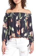 Women's Astr The Label Chavelle Off The Shoulder Blouse - Black