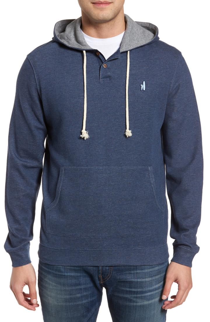Men's Johnnie-o Layton Regular Fit Pullover Hoodie - Beige