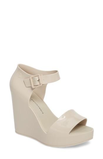 Women's Melissa Mar Platform Wedge Sandal M - Beige
