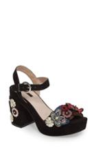 Women's Topshop Laney Embellished Platform Sandal .5us / 40eu - Black