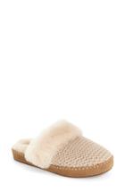 Women's Ugg Aira Knit Scuff Slipper M - Ivory