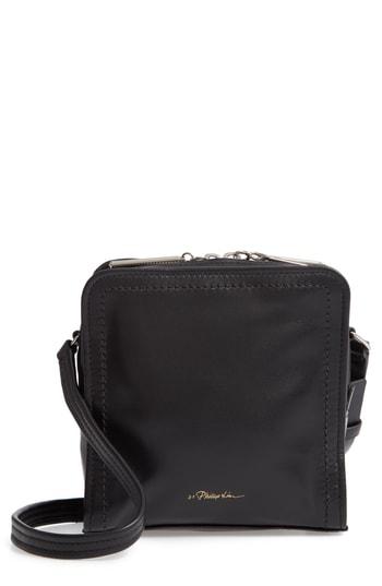 3.1 Phillip Lim Hudson Mini Square Leather Crossbody Bag - Black