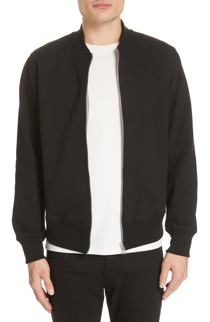 Men's Ps Paul Smith Lightweight Cotton Bomber Jacket - Black