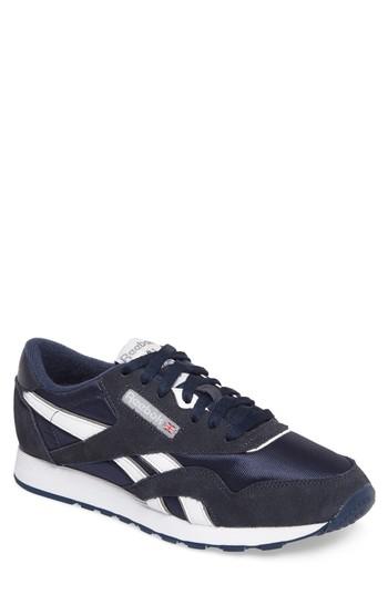 Men's Reebok Classic Nylon Sneaker M - Blue