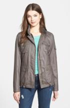 Women's Vince Camuto Coated Cotton Four Pocket Jacket - Grey