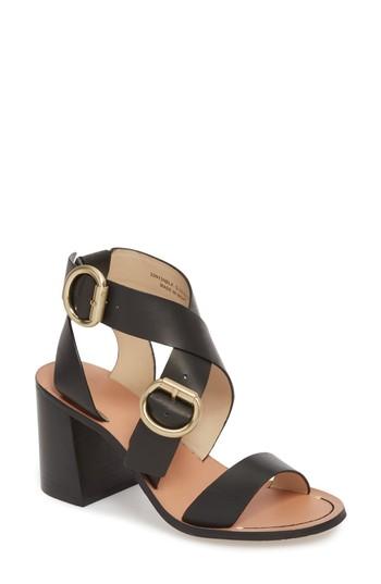 Women's Topshop Natalie Buckled Cross Strap Sandal .5us / 36eu - Burgundy