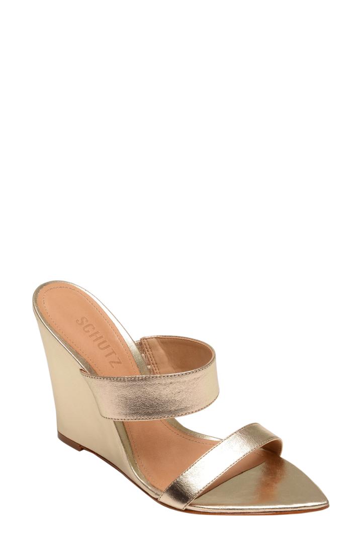 Women's Schutz Soraya Sandal M - Metallic