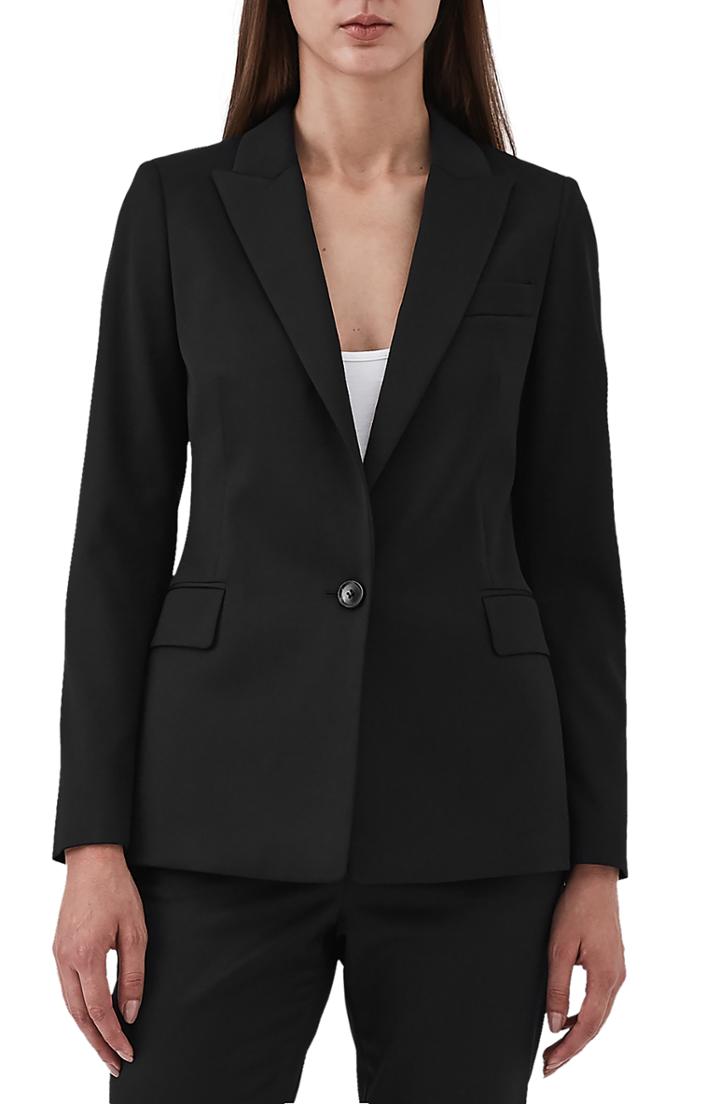 Women's Reiss Harper Slim Fit Jacket Us / 8 Uk - Black