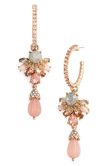 Women's Marchesa Sheer Bliss Hoop Drop Earrings