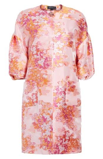 Women's St. John Collection Washed Bouquet Jacquard Topper