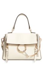 Chloe Small Faye Day Leather Shoulder Bag - Ivory