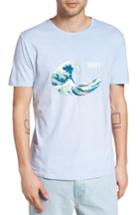 Men's Altru Wavy Hokusai Graphic T-shirt - Blue