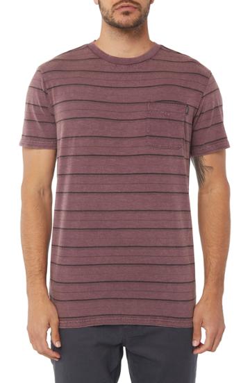 Men's O'neil Detroit Dinsmore Crew T-shirt, Size - Burgundy
