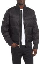 Men's The Very Warm Vandal Down & Feather Fill Quilted Bomber Jacket - Black
