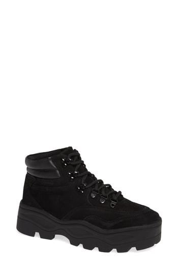 Women's Steve Madden Rockie Platform Sneaker M - Black