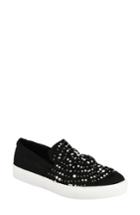 Women's Mia Aretha Embellished Slip-on Sneaker M - Black