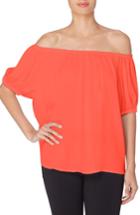 Women's Catherine Catherine Malandrino Lisbet Off The Shoulder Blouse - Orange