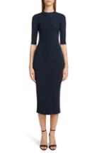 Women's Victoria Beckham Rib Knit Dress - Blue