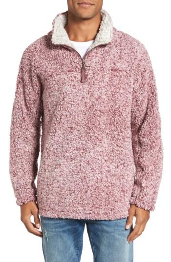 Men's True Grit Frosty Tipped Quarter Zip Pullover, Size - Red
