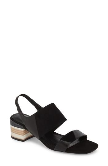 Women's Kelsi Dagger Brooklyn Shiloh Block Heel Sandal .5 M - Black