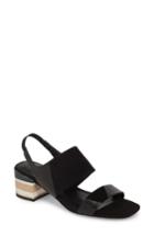 Women's Kelsi Dagger Brooklyn Shiloh Block Heel Sandal .5 M - Black