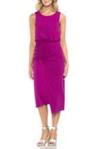 Women's Vince Camuto Ruched Midi Dress, Size - Pink